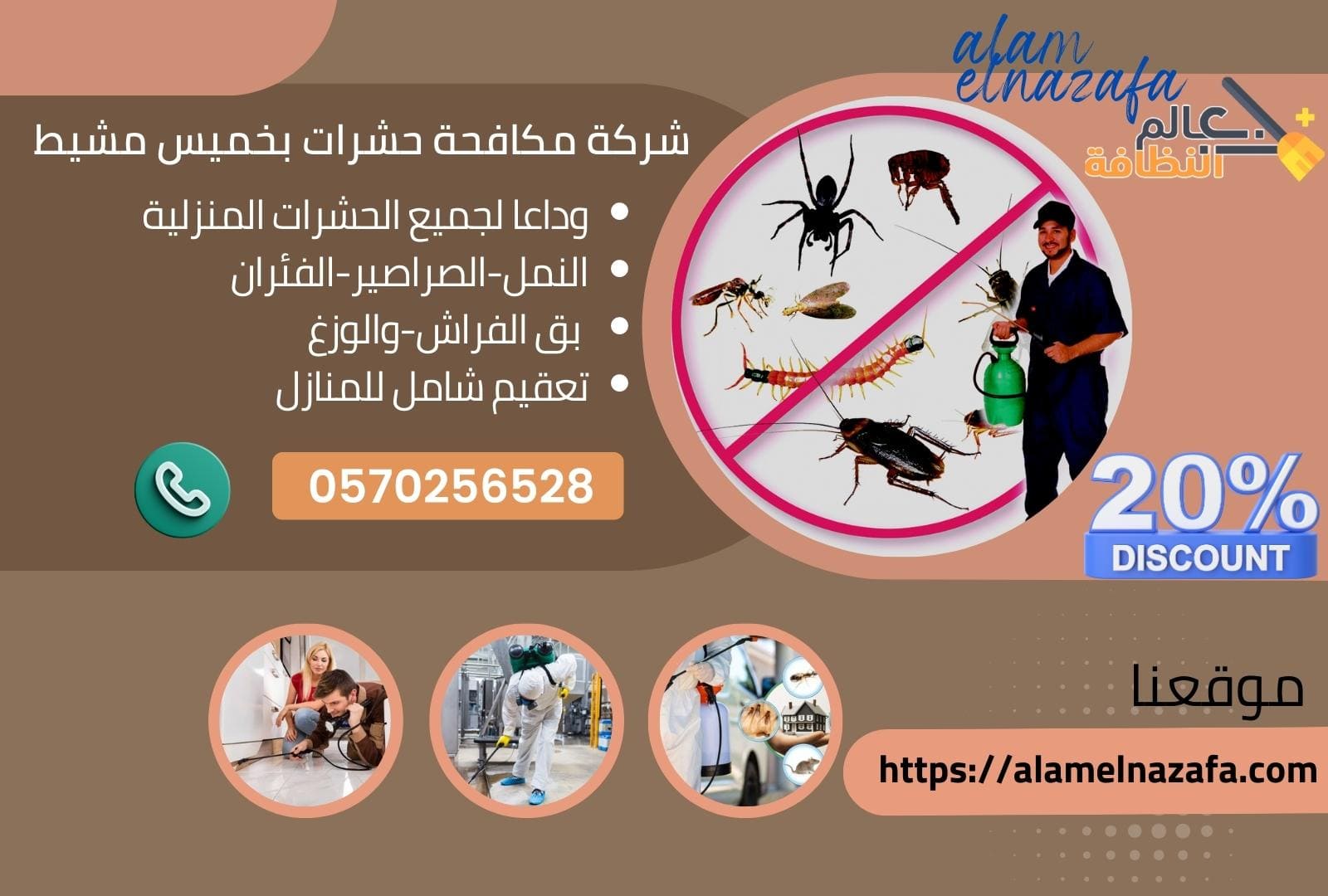 شركة مكافحة حشرات بخميس مشيط